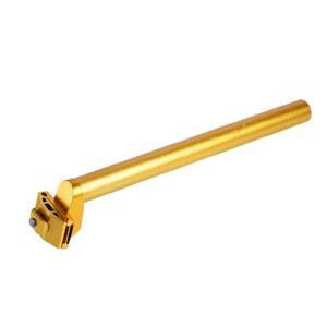 BBxunless 자전거 시트포스트 25 4x300mm 조절 가능한 알루미늄 합금 시트튜브 충격 방지 수평 MTB 로드 바이크 BMX용