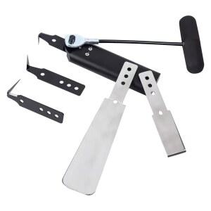 JRYAhidt 앞유리 제거 도구 키트, 도구, 설치 범용 자동차 퀵 릴리스 콜드 나이프, 및 창문 스레이퍼 세트