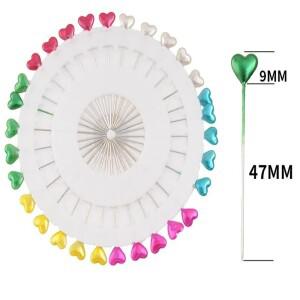 DIY 컬러 진주 광택 바늘 포지셔닝 큰 크기 47mm 부케 장식 30 개플레이트