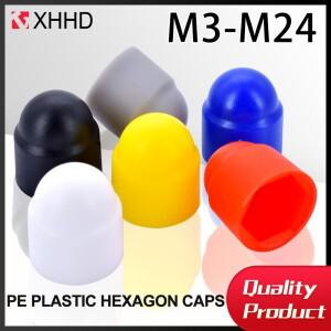 M3-M24 볼트 용 PE 플라스틱 육각형 캡 자동차 바퀴 너트 보호 외부 방수 방진 장식