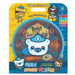 옥토넛 큰북+탬버린+나팔+마라카스+캐스터네츠 악기놀이 세트 어린이 선물