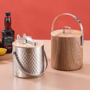 스텐 우드 아이스 양주 집게 버킷 칵테일바