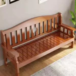 원목소파 편안한 벤치 쇼파 딱딱한 3인 평상형 우드 화이트