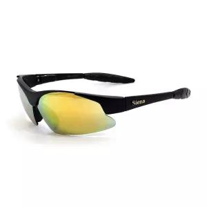 Siena 스포츠 글라스 0602 블랙/미러/선글라스/안경/편광/썬그라스/변색/선그라스/야구/라이딩/고글/낚시
