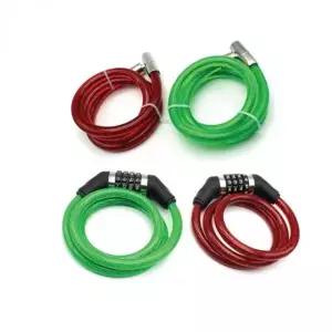 자전거 와이어 번호 잠금 고강도 보안 자물쇠 킥보드 도난 방지 장치 (WFL0AR8)