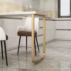 철제다리제작 식탁 다리 무광 골드 싱글풋 발판 두껍게