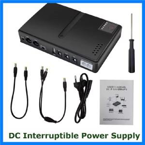 미니 DC UPS 무정전 전원 공급 장치 18650 교체 가능 배터리 백업 라우터 와이파이 모뎀용 5V 9V 12V 220V