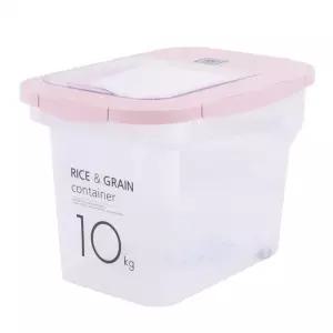 라이스 10kg 키퍼 쌀통 밀폐 투명 라이스 용기 쌀보관통 쌀통 바퀴 키퍼