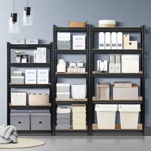 수납 5단선반 다용도 벽 틈새선반장 시스템 무볼트 랙 창고 선반 무볼트 다용도실 경량랙 식 철제 조립