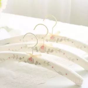 유럽풍 패브릭 옷걸이 플라워 3p 예쁜 앤틱 옷장 옷가게 고급