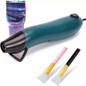 스마일툴스 미니 히트건 DIY 공예 엠보싱 페인트 건조 양초 제작 에폭시 수지 실리콘 브러시 포함 수축 랩