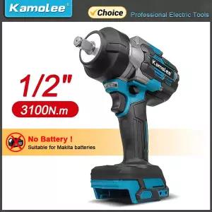 전동라쳇 충전식 임팩 드릴 Kamolee 3100N.m 고토크 브러시리스 전기 임팩트 렌치 Makita 18V 배터리와 호