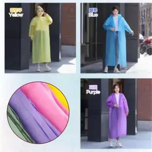 코트형 우비 휴대용 레인코트 성인용 방수 우의 가벼운 캠핑 낚시용