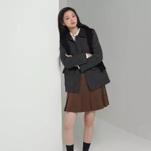 [백화점 정품] 빈폴 레이디스 해리스 트위드 아웃포켓 자켓 재킷 애쉬 BF5911C024