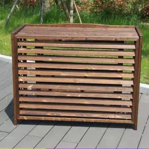 에어컨 실외기 햇빛가리개 목재 열차단 덮개 차광막 부식 인테리어