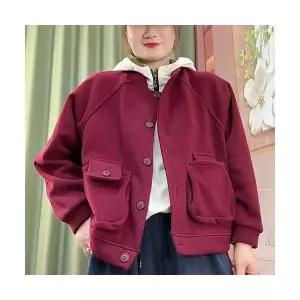 여자 캐주얼 야구 점퍼 솔리드 코트 가을 겨울 긴팔 복 상의 SPO마켓4