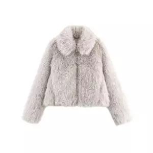 여자 캐주얼 야구 점퍼 추동 인조 퍼 효과 집업 코트 SPO마켓4