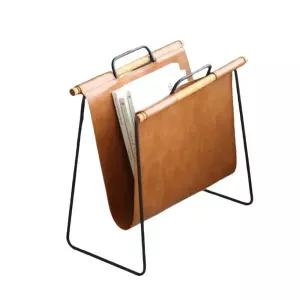 잡지 거치대 가죽 가방보관대 프레임 선반 수납