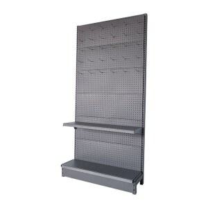 철제 스탠드 타공판 공구 진열 회전 이동식 타공걸이대 62x36x105cm 화이트