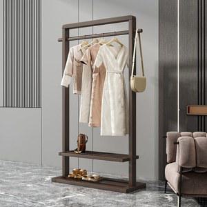 원목호텔행거 엔틱 이동식 1 65 색상 선반 스탠드 행거 와이드 옷걸이 호두