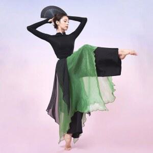 무용 스커트 와이드 팬츠 연습복 치마 상의 무용복 전통 바지
