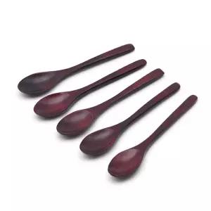 스푼 티스푼 다용도 우드옻칠 업소용 머들러 커피 홈카페 스푼 5P 티스푼