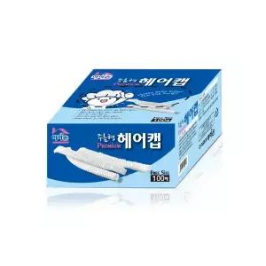 일회용 주름형 헤어캡 위생모 100개입
