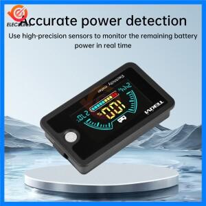 6839D 배터리 전압계 DC 8V-100V 용량 표시기 전력계 리튬 LiFePO4 납산 셀 12V 24V 48V LCD 화면 디스플레