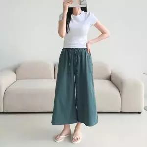여자바지 여성바지 면 밴딩 루즈핏 허리밴딩 면바지 (WFJPV52)