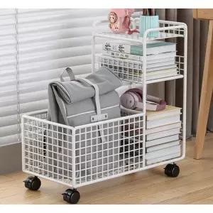 책상틈새 철제서랍장 책가방 선반 보관 가방 책장 수납장