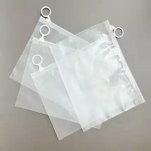 구디백 화장품포장 20x15 투명지퍼백 슬라이드 여행용파우치 고리 선물포장