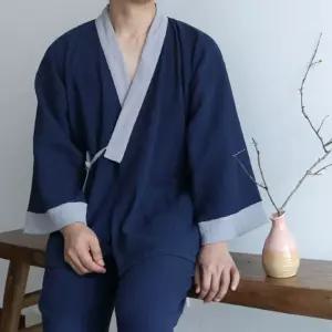 기모노 린넨 가을용 바레트 여름 셔츠 로브가운 코스튬