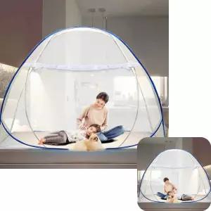 유바라 접이식 모기장 방충망 원터치 텐트 캠핑 사각 야외 침대