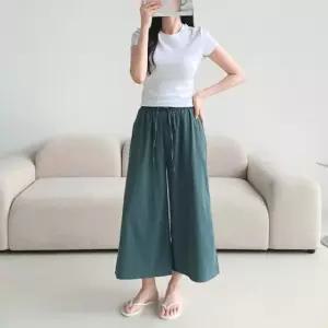 여자바지 여성바지 면 밴딩 루즈핏 허리밴딩 면바지 (WFJPV52)
