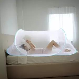 침대 모기장텐트 모기장 야외 휴대용 방 바닥모기장 원형 방충망