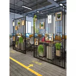 사무실 파티션 철제 투명 가벽 칸막이 스크린 접이식 이동식