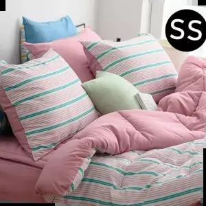 이불패드세트 소프트마이크로 차렵이불 패드세트 슈퍼싱글 SS 핑크
