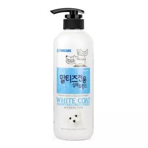 포비스 말티즈 전용 샴푸린스 550ml 컨디셔너 미용 샤워 목욕 강아지 애견 그루밍 샴프 탈취