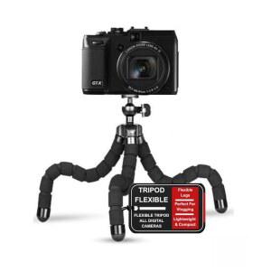 [미국배송] 소형 디지털 카메라용 ACUVAR 6.5인치 구부릴 수 있는 삼각대 유연 아이폰호환 안드로이드 스마트폰 브이로그 사진 촬영 비디오 녹화 여행용 DSLR 카메라와 호환됨