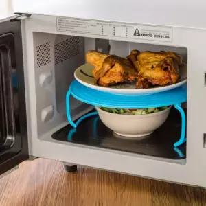 전자레인지 오븐 냉장고 선반 받침대 2단 주방 용기