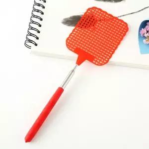 옛날파리채 길이조정 모기 해충 파리채 빨강 (WFJPVTV)