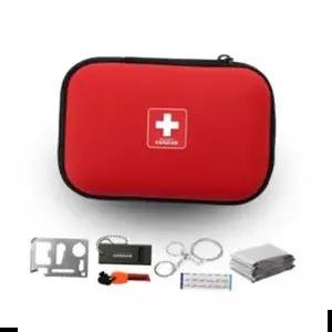 비상약 커스커즈 생존키트B형 와이어톱 멀티 은박담요 밴드