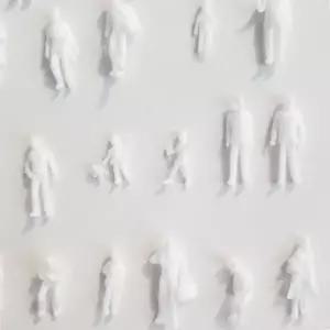미니어처 장식 백색인체 사람모형 1대100 비율 100p