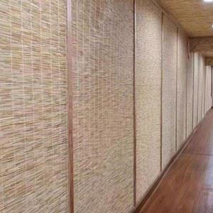 갈대발 가림막 문발 거실 가리개 인테리어 파티션 장식 갈대 대형롤 대나무발 블랙 나무발