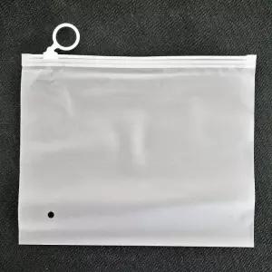 반투명 PVC 지퍼백 파우치 수납 슬라이드 21x17cm