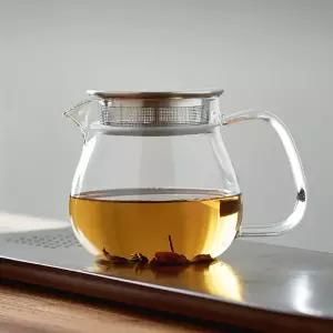 북대사글라스 유리주전자 450ml H09 티포트 강화 붕규산 찻잔 다기 숙우 유리 주전자 필터컵 내열