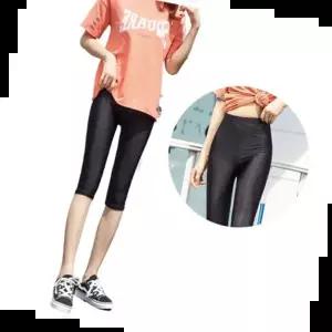 니트타이즈 7부 레깅스 여름 외출복 빅사이즈 헬스 요가 운동복