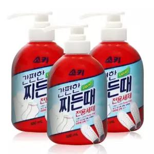 무궁화 소키 찌든때 전용세제 500ml x 3개 흰옷얼룩제거 업소용비누 운동화빨래 살균비누 대용량비누