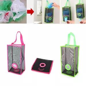 비닐봉투 걸이형 가방 소품정리 케이스 비닐보관함 비닐정리함