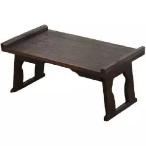 소반형 레트로스타일 전통 찻상 다과상 원형 테이블 소형 다도상 전통찻상